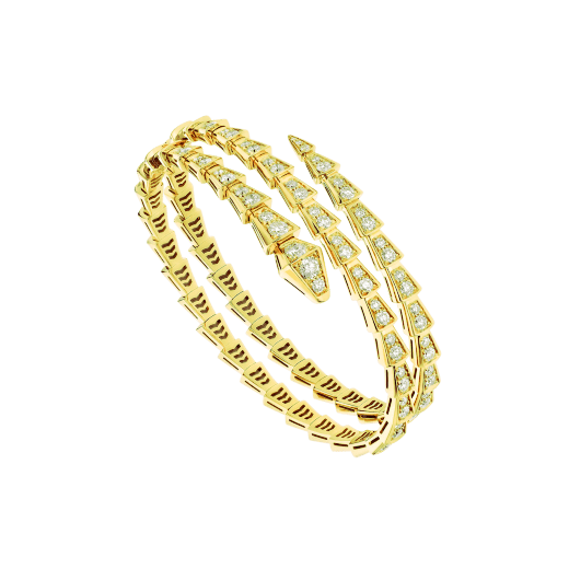 [Kincade Jewelery]SERPENTI BRACELET GOLD DIAMOND DOUBLE ROW