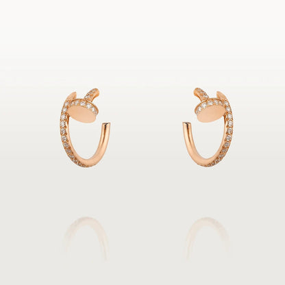 [Kincade Jewelery]JUSTE EARRINGS 12.75MM PINK GOLD DIAMOND