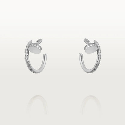 [Kincade Jewelery]JUSTE EARRINGS 12.75MM SILVER DIAMOND