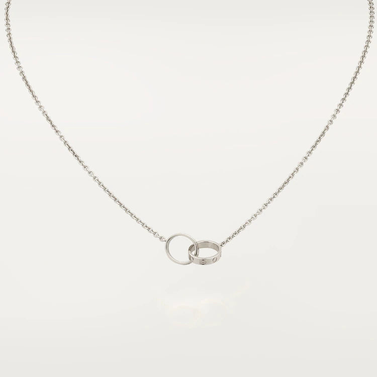 [Kincade Jewelery]LOVE NECKLACE PINK GOLD AND SILVER