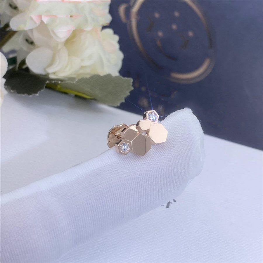 [Kincade Jewelery]BEE LOVE PINK GOLD DIAMOND EARRINGS