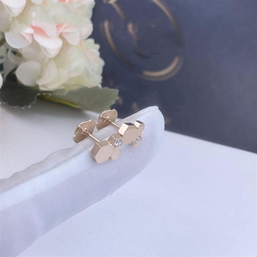 [Kincade Jewelery]BEE LOVE PINK GOLD DIAMOND EARRINGS