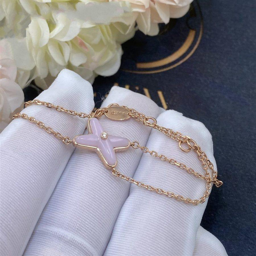 [Kincade Jewelery]JEUX BRACELET PINK MOP PINK GOLD 1 DIAMOND