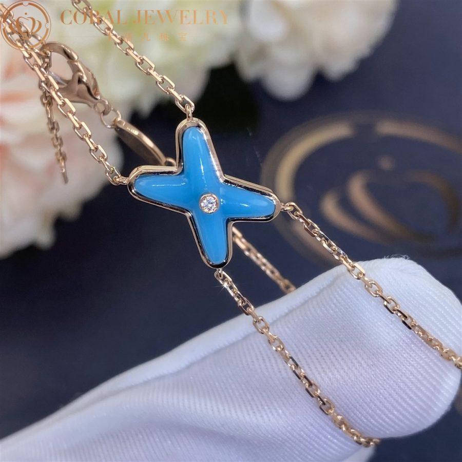 [Kincade Jewelery]JEUX BRACELET TURQUOISE PINK GOLD 1 DIAMOND