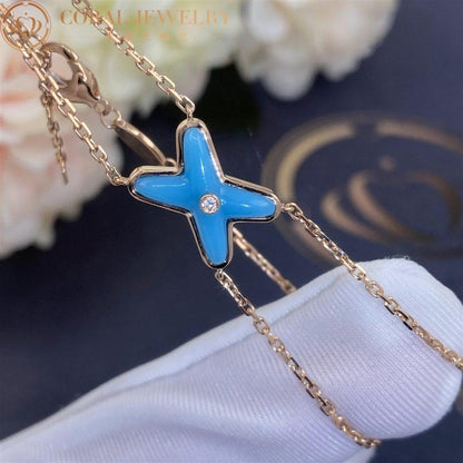 [Kincade Jewelery]JEUX BRACELET TURQUOISE PINK GOLD 1 DIAMOND