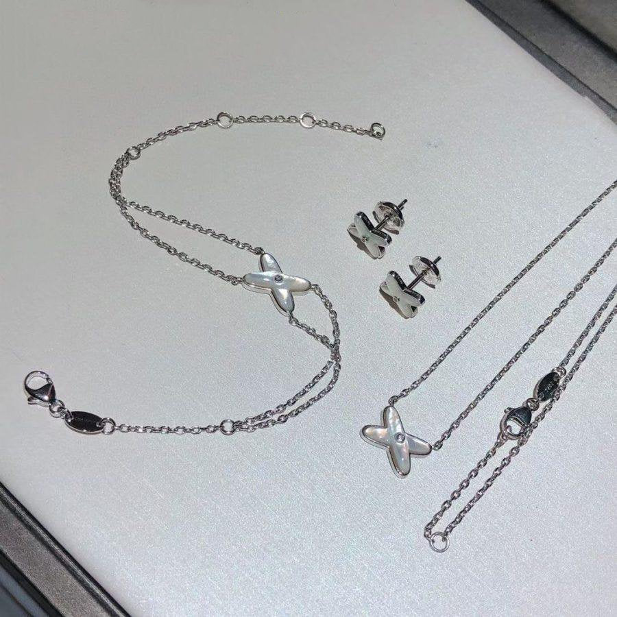 [Kincade Jewelery]JEUX BRACELET WHITE MOP SILVER 1 DIAMOND