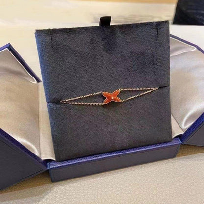 [Kincade Jewelery]JEUX BRACELET CARNELIAN PINK GOLD 1 DIAMOND