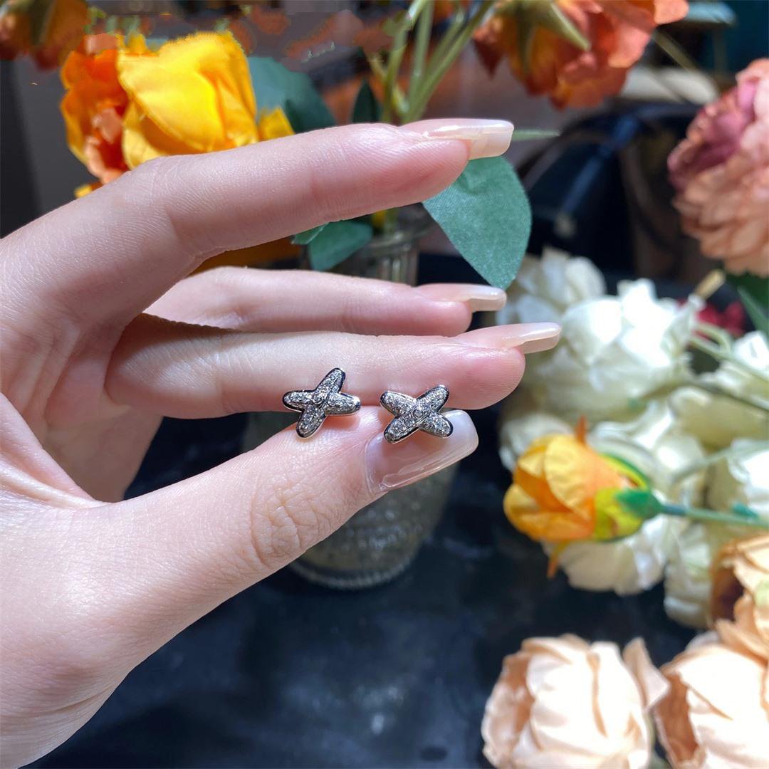 [Kincade Jewelery]JEUX DE SILVER DIAMOND EARRINGS