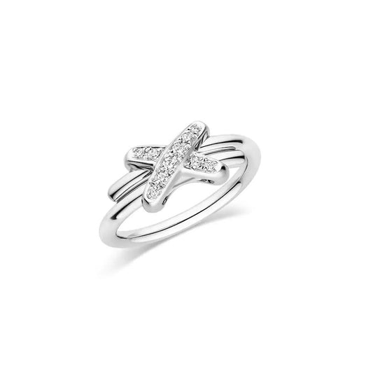 [Kincade Jewelery]JEUX DE SILVER DIAMOND RING
