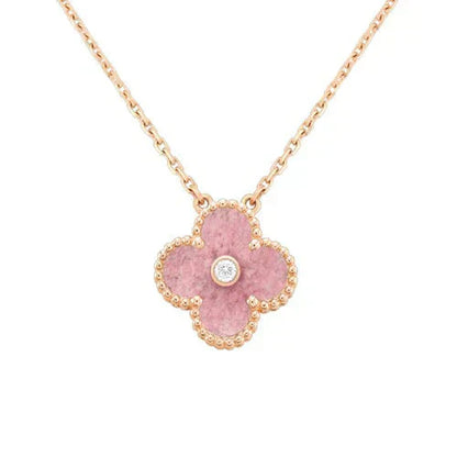 [Kincade Jewelery]Kincade 15MM DIAMOND RHODONITE NECKLACE