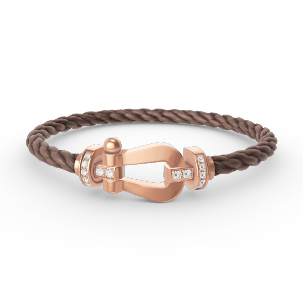 [Kincade Jewelery]FORCE LARGE HORSESHOE HALF DIAMOND BRACELET ROSE GOLD