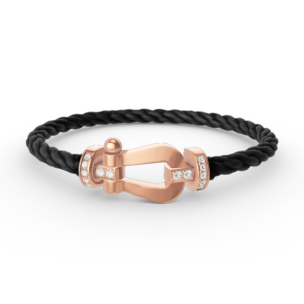 [Kincade Jewelery]FORCE LARGE HORSESHOE HALF DIAMOND BRACELET ROSE GOLD