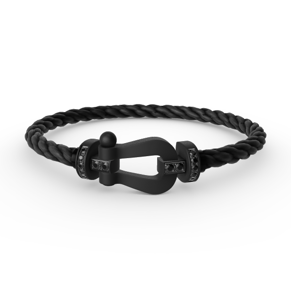 [Kincade Jewelery]FORCE LARGE SERIES HORSESHOE BLACK SAMURAI BRACELET