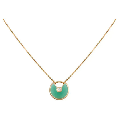 [Kincade Jewelery]AMULETTE GOLD MALACHITE NECKLACE