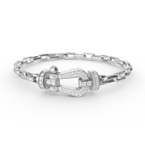 [Kincade Jewelery]FORCE LARGE HORSESHOE CLASP  METAL BRACELET