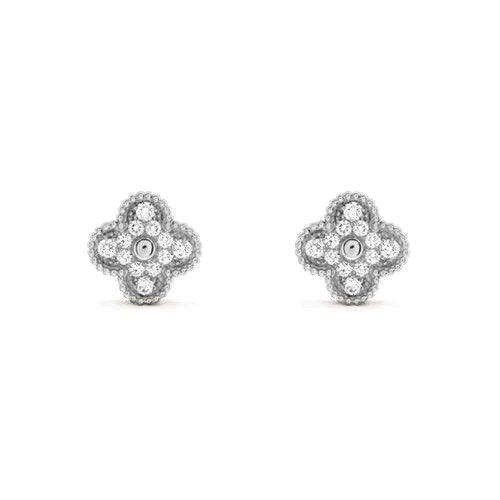 [Kincade Jewelery]Kincade 1 MOTIFS DIAMOND STUD EARRINGS SILVER