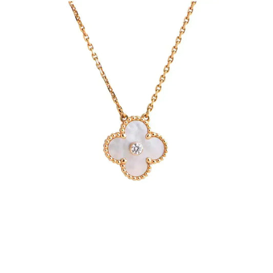 [Kincade Jewelery]Kincade 15MM DIAMOND WHITE FRITILLARIA NECKLACE