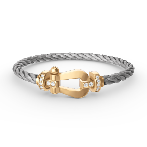 [Kincade Jewelery]FORCE LARGE HORSESHOE HALF DIAMOND BRACELET GOLD