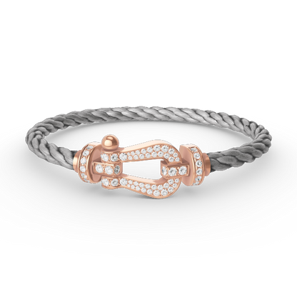 [Kincade Jewelery]FORCE LARGE HORSESHOE FULL DIAMOND BRACELET ROSE GOLD
