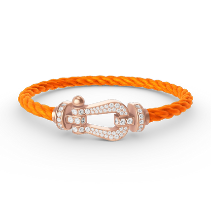 [Kincade Jewelery]FORCE LARGE HORSESHOE FULL DIAMOND BRACELET ROSE GOLD