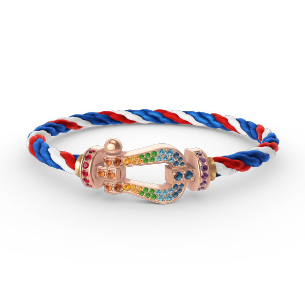 [Kincade Jewelery]FORCE LARGE HORSESHOE  COLORED DIAMOND BRACELET ROSE GOLD