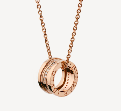 [Kincade Jewelery]ZERO 1 PINK GOLD DIAMOND NECKLACE