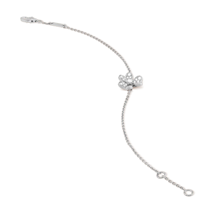[Kincade Jewelery]FRIVOLE SILVER FLOWER DIAMOND BRACELET