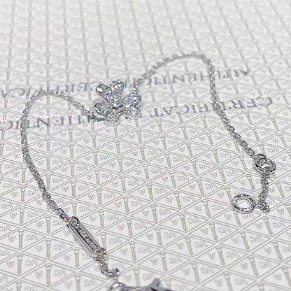 [Kincade Jewelery]FRIVOLE SILVER FLOWER DIAMOND BRACELET