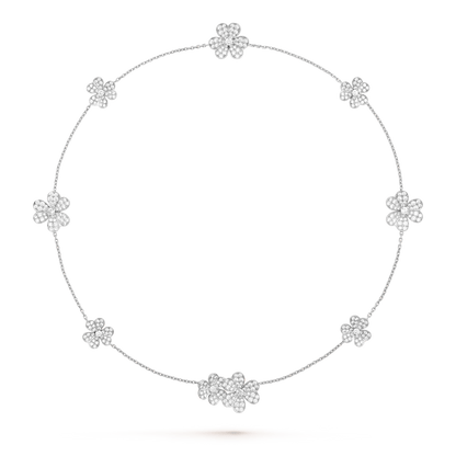 [Kincade Jewelery]FRIVOLE SILVER 9 FLOWERS NECKLACE