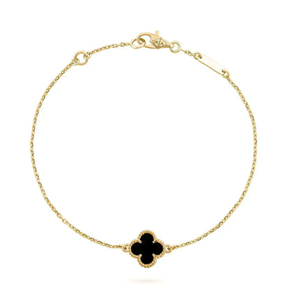 [Kincade Jewelery]Kincade ONYX SINGLE FLOWER BRACELET