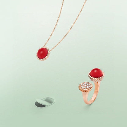 [Kincade Jewelery]PERLEE COULEURS DIAMOND ROSE GOLD BETWEEN THE FINGER RING