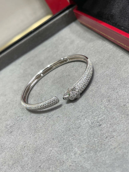 [Kincade Jewelery]PANTHERE FULL DIAMOND OPEN BRACELET