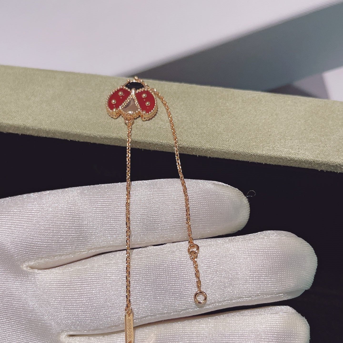 [Kincade Jewelery]LUCKY SPRING 1 MOTIF PINK GOLD BRACELET